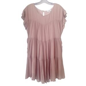 Bluivy Pink Shift Short Sleeve Dress Size Large